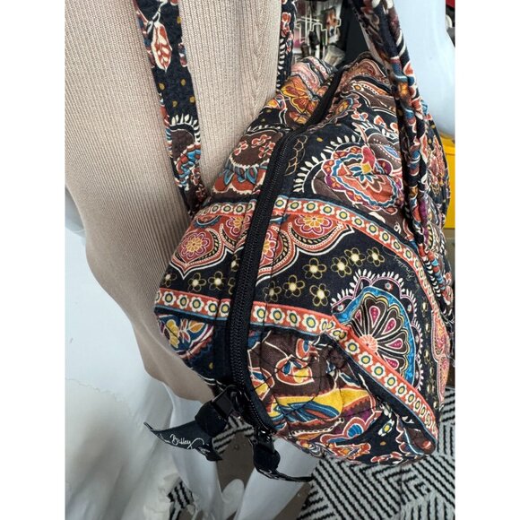 Vera Bradley Quilted Cotton Shoulder Bag In Bohemian Paisley Print - Picture 3 of 13